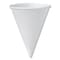 Solo Bare Eco-Forward Treated Paper Cone Cups, 6 oz, White, PK5000 6RB-2050 - alternate 1